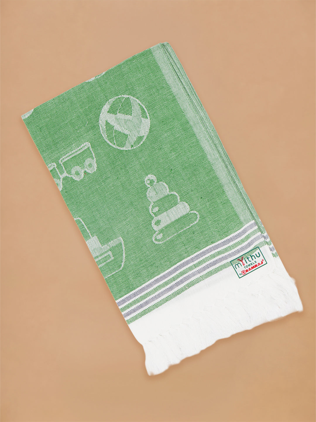 Kids Soft Cotton Printed Hand Towels (Pack of 5)