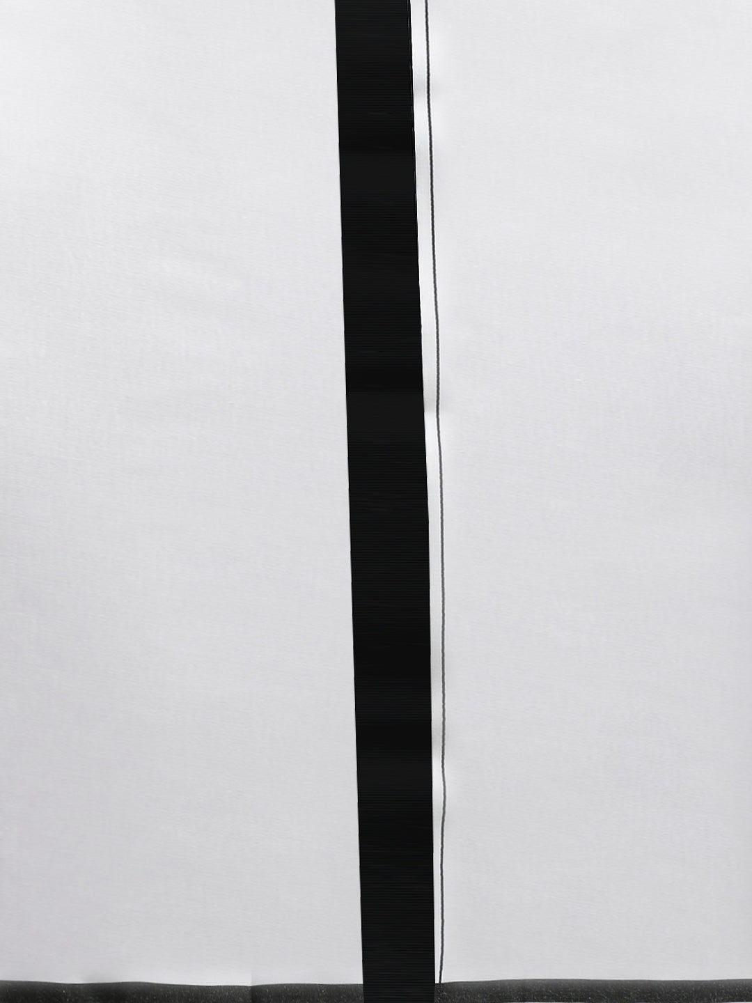 Men Cotton Blend Single Layer White Dhoti with Big Border WS