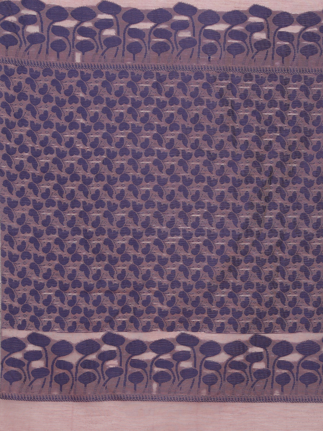 Women Kora Cotton Light Purple Saree SK114