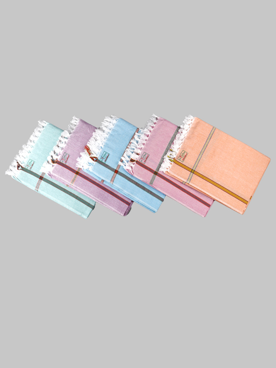 -Softest Cotton Colour Plain Bath Towel Haiku-Mix view