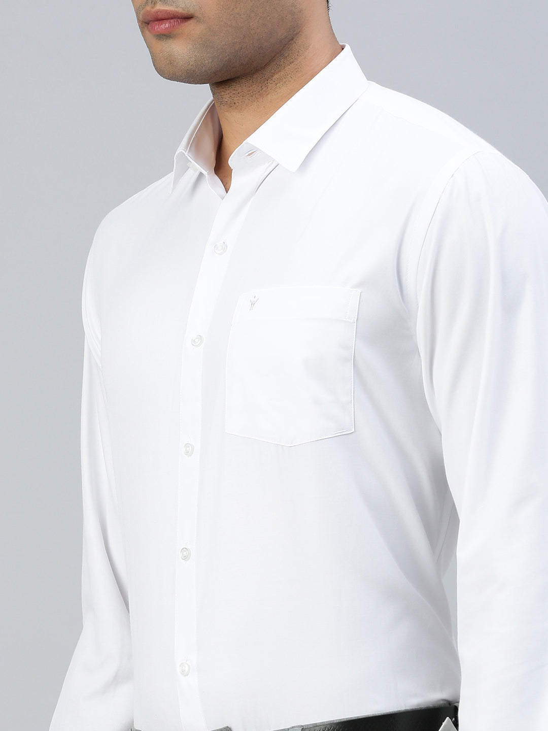 Men Cotton Rich Formal White Shirt