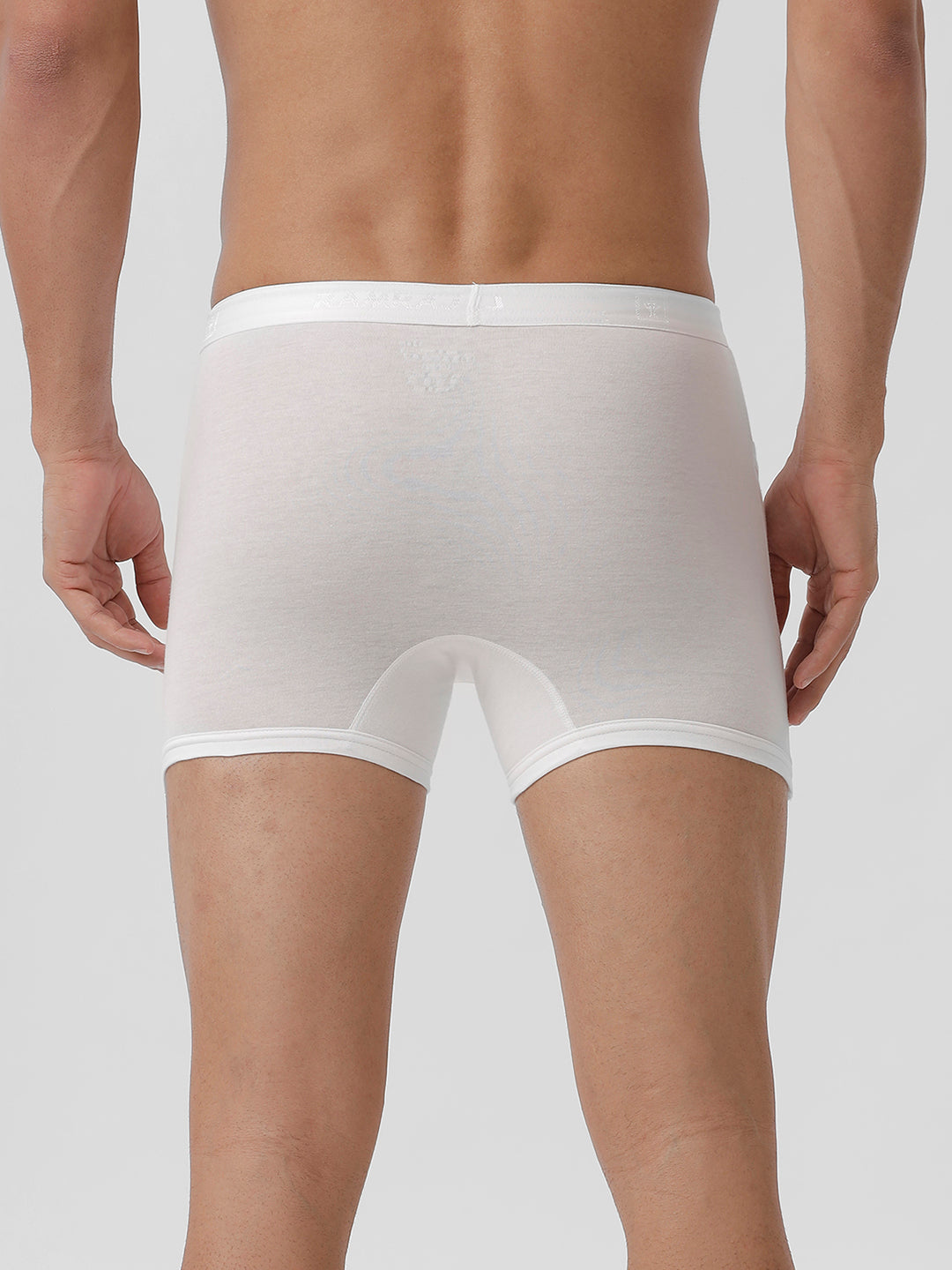 Men 100% Combed Cotton White Pocket Trunk Plus Size Target (Pack of 2)