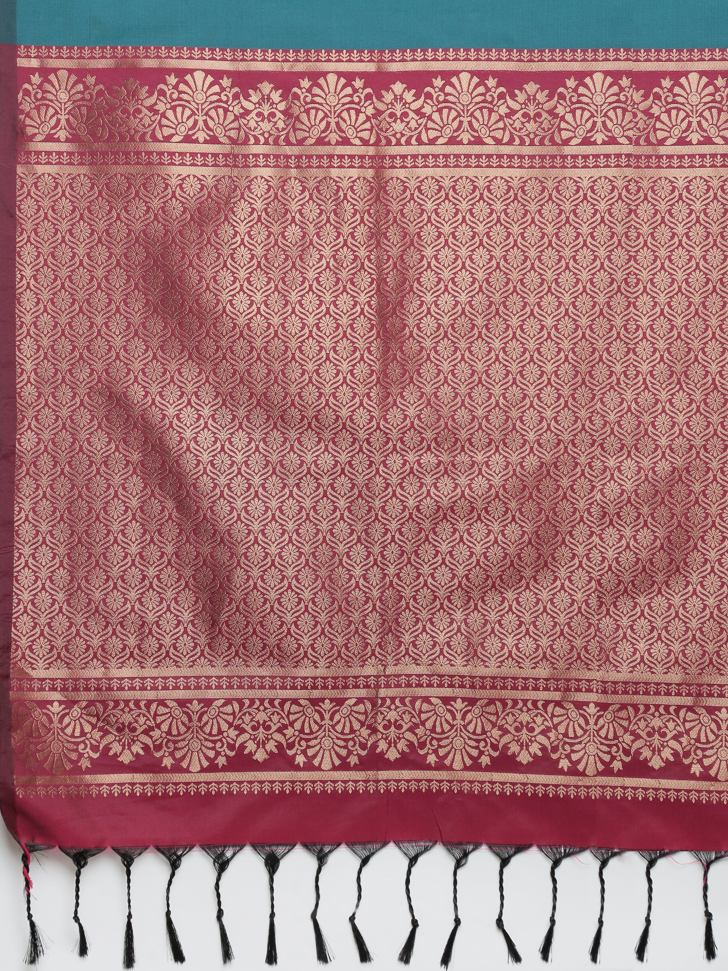 Women Soft Silk Saree Jungle Green SS412