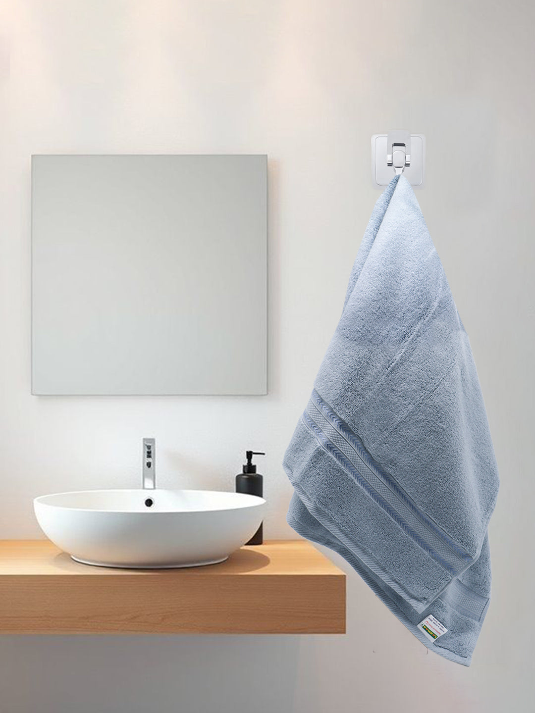 Luxury Bath Zero Twist Terry Towel Blue - 0.90m*1.80m