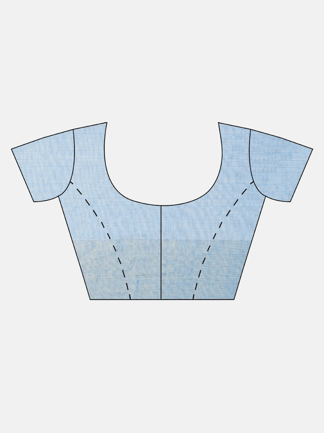 Women Blue Striped Cotton Jute Saree CJ09