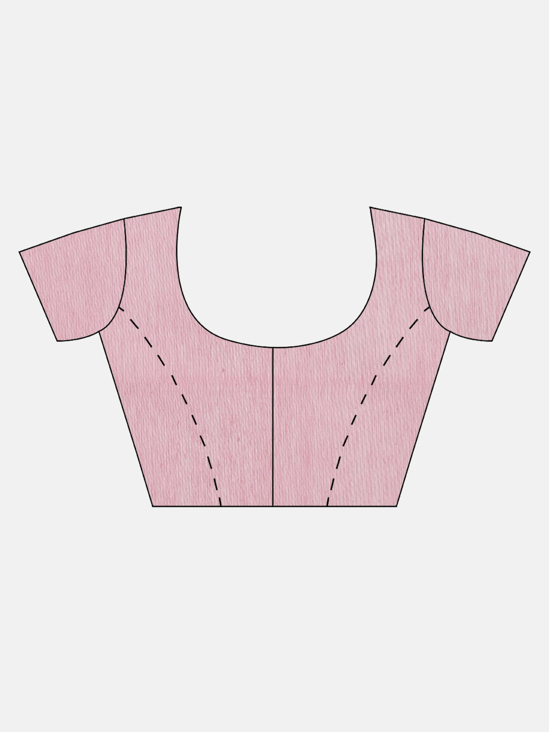 Women Light Pink Semi Kora Cotton Saree SK134