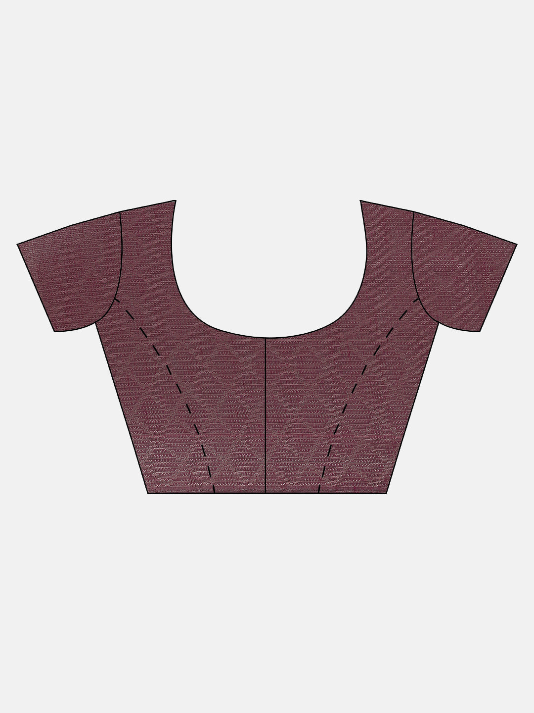 Women Dark Purple Semi Kora Cotton Saree SK118