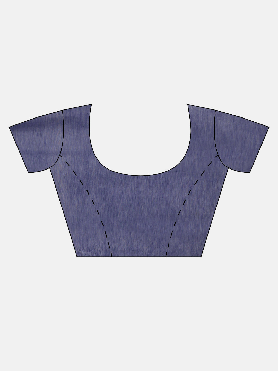 Women Navy Blue Semi Kora Cotton Saree SK111