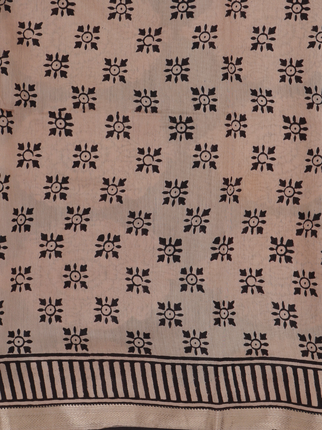 Women Maroon Semi Chanderi Cotton Printed Saree SC79