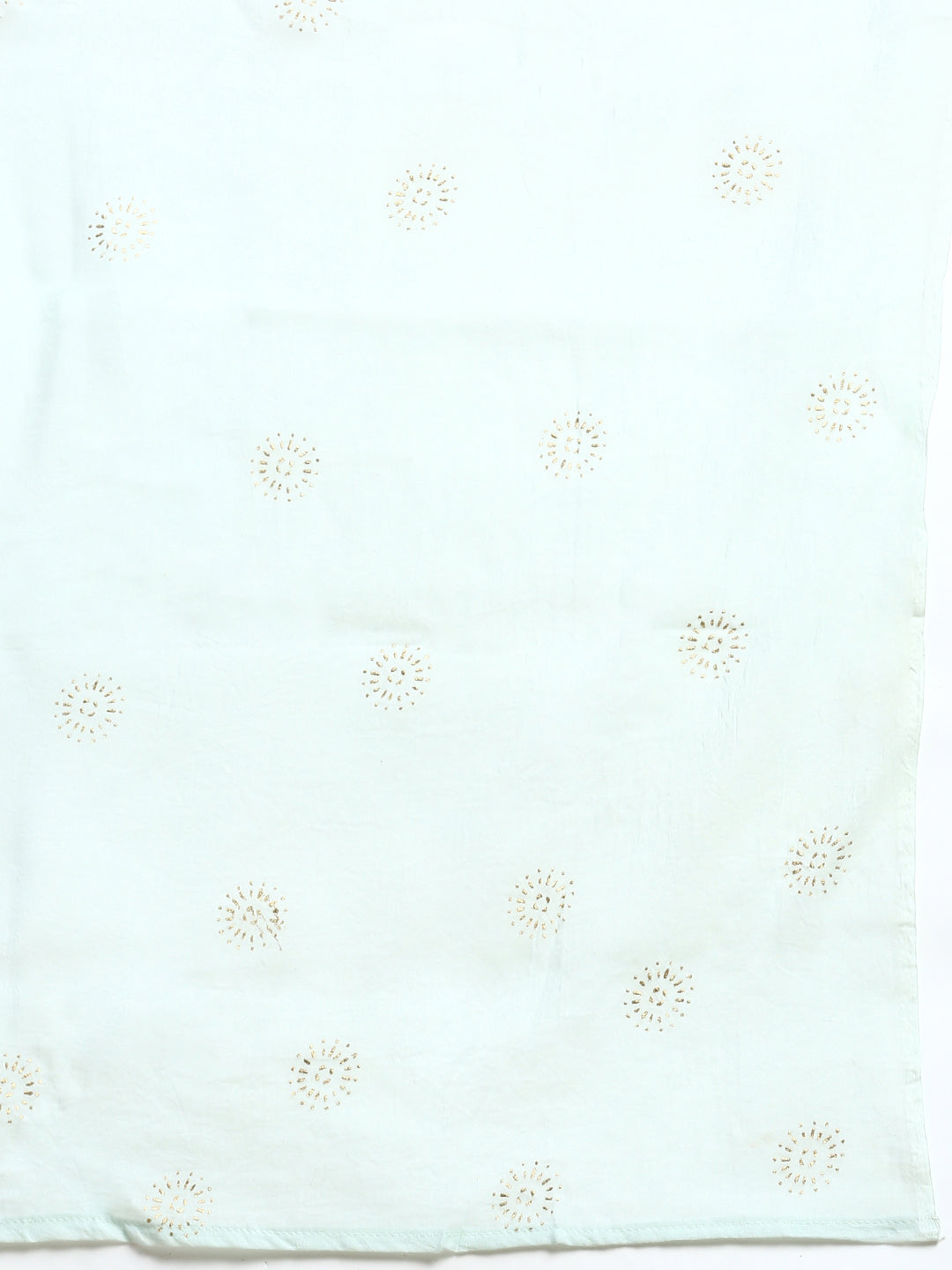 Women Cotton Light Green Print & Embroidered Kurti Set PKS12-Zoom alternative view