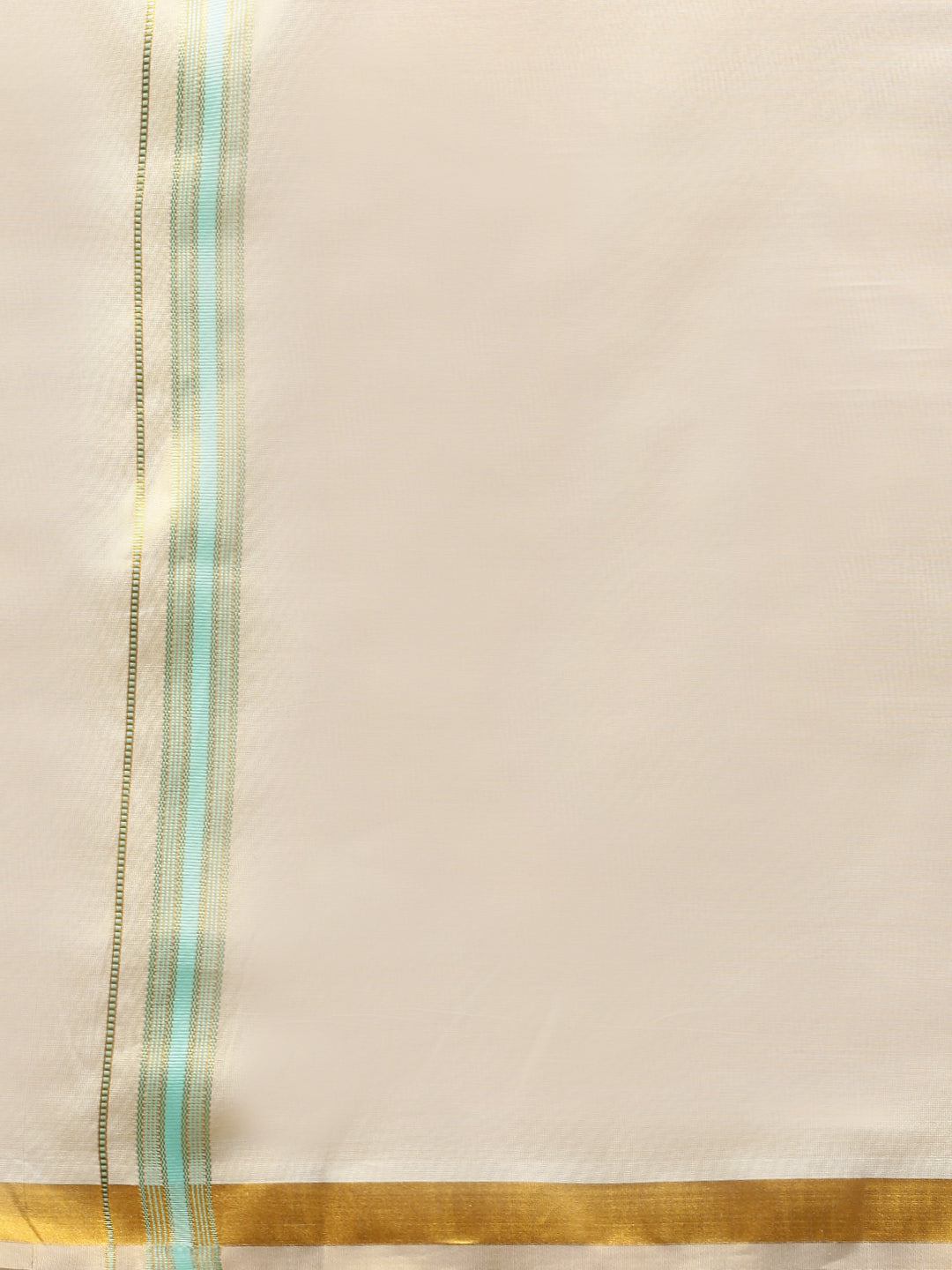 Men Cotton Rich Mint Green Shirt and Tissue Dhoti Set C83