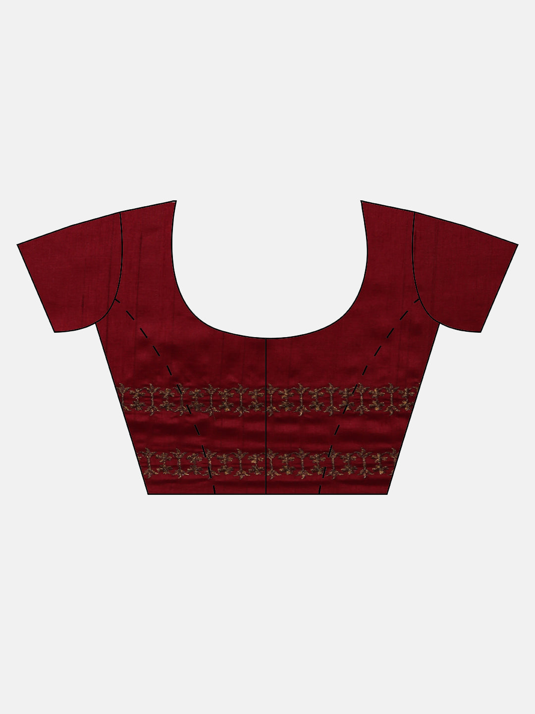 Women Orange Semi Tussar Embroidered Saree ST316