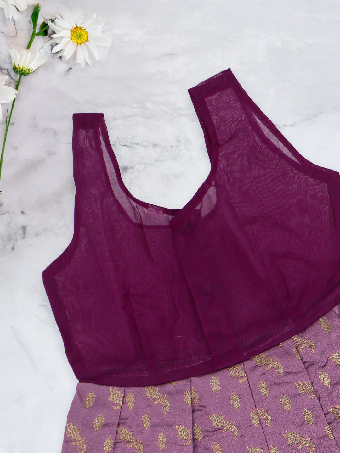 Girls Traditional Skirt Set Violet with Purple GPS21