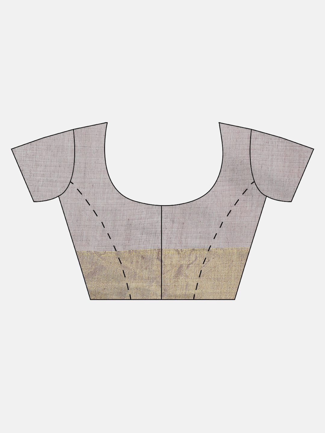 Women Light Brown Striped Cotton Jute Saree CJ12