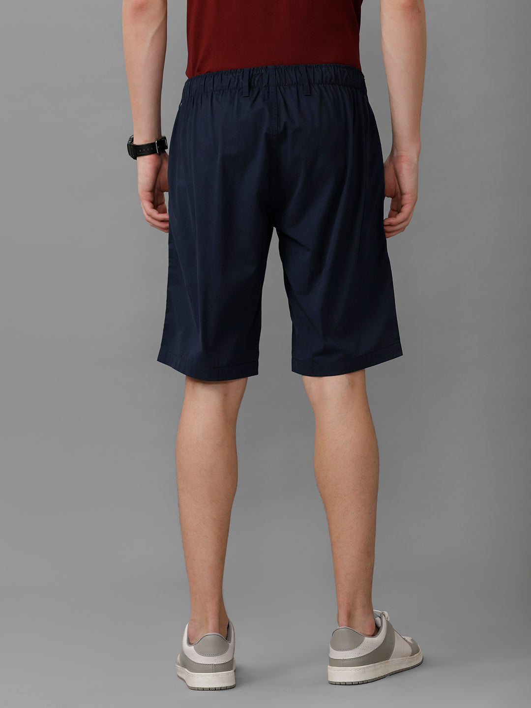 Men 100% Combed Cotton Golf Boxer Shorts Navy GS1
