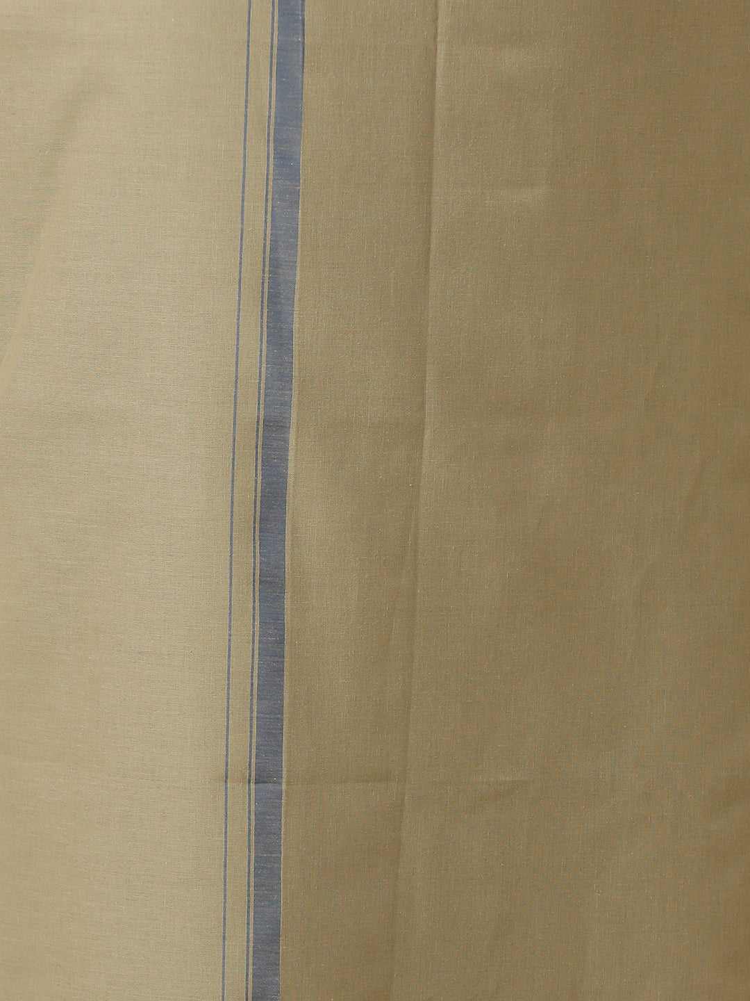 Men Cotton Blend Single Layer Olive Grey Dhoti with Assorted Border Enrich Colour 15