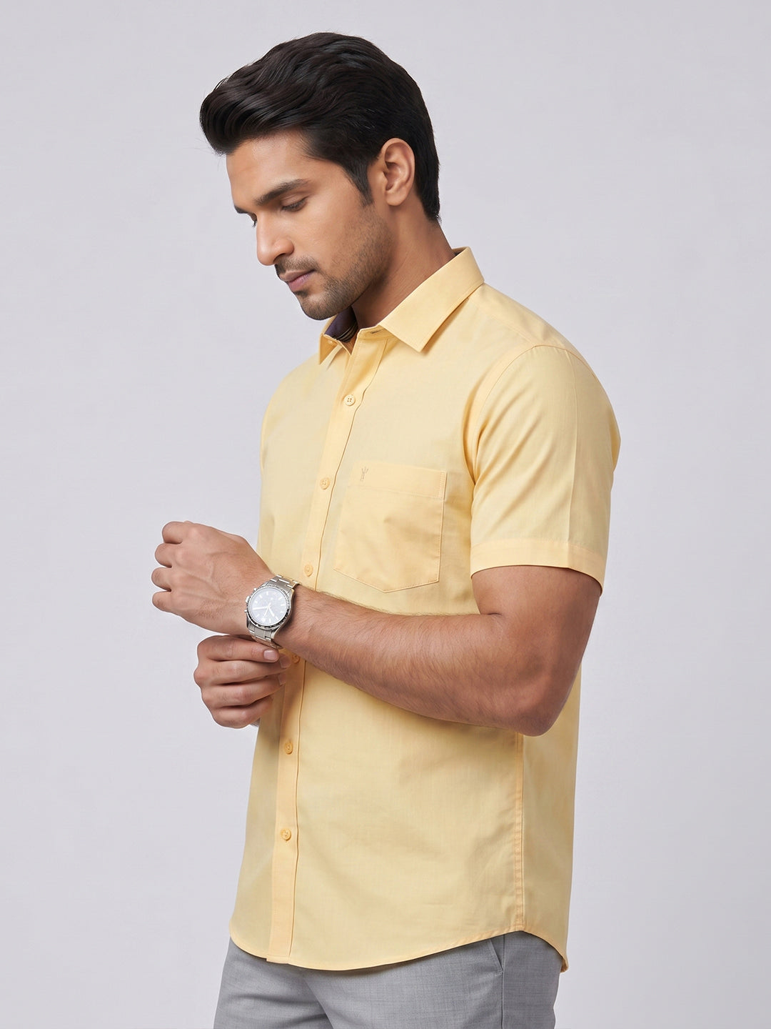 Pack of 2 | 100% Cotton Smart Fit Shirts - Red & Yellow