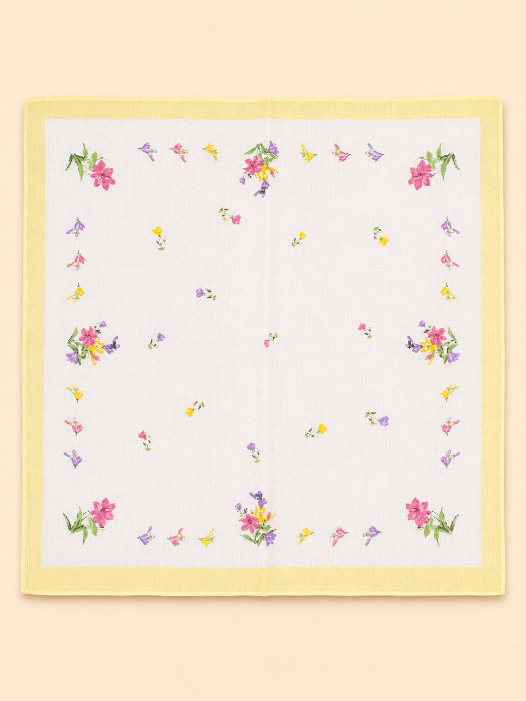 Women’s Assorted Color & Printed Cotton Handkerchief(Pack of 6)