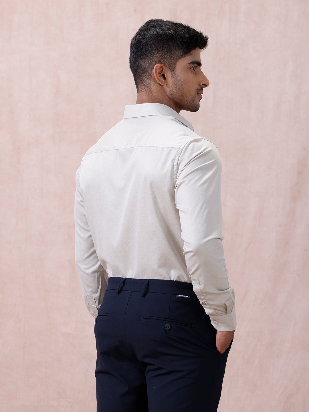 Men Cotton Rich Shirt Lt Teal Green T61 AKT2