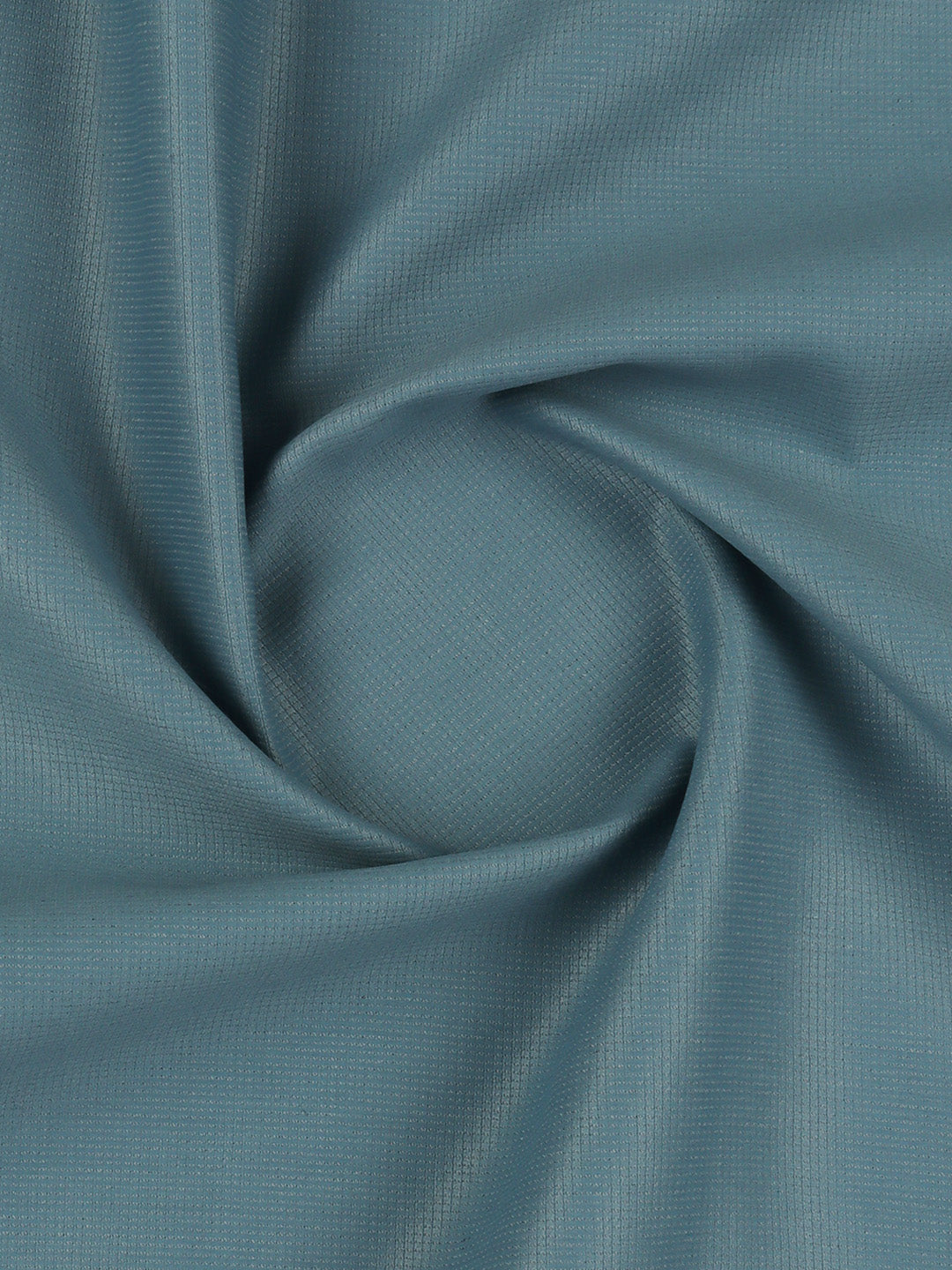Cotton Blend Self Design Fabric Blue Elight Gold