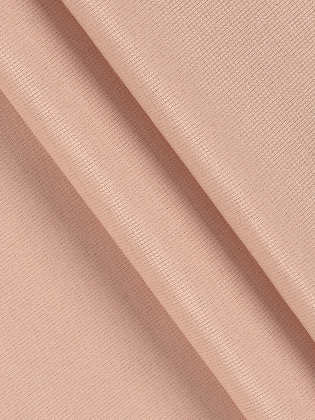 Cotton Blend Self Design Peach Fabric Elight Gold