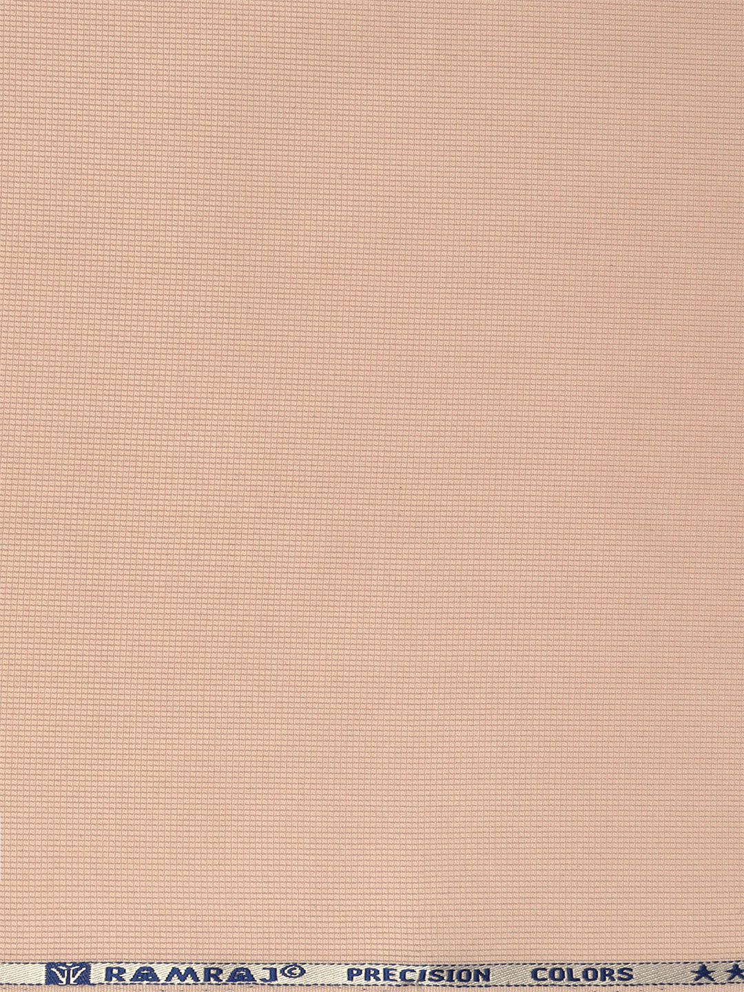 Cotton Blend Self Design Peach Fabric Elight Gold
