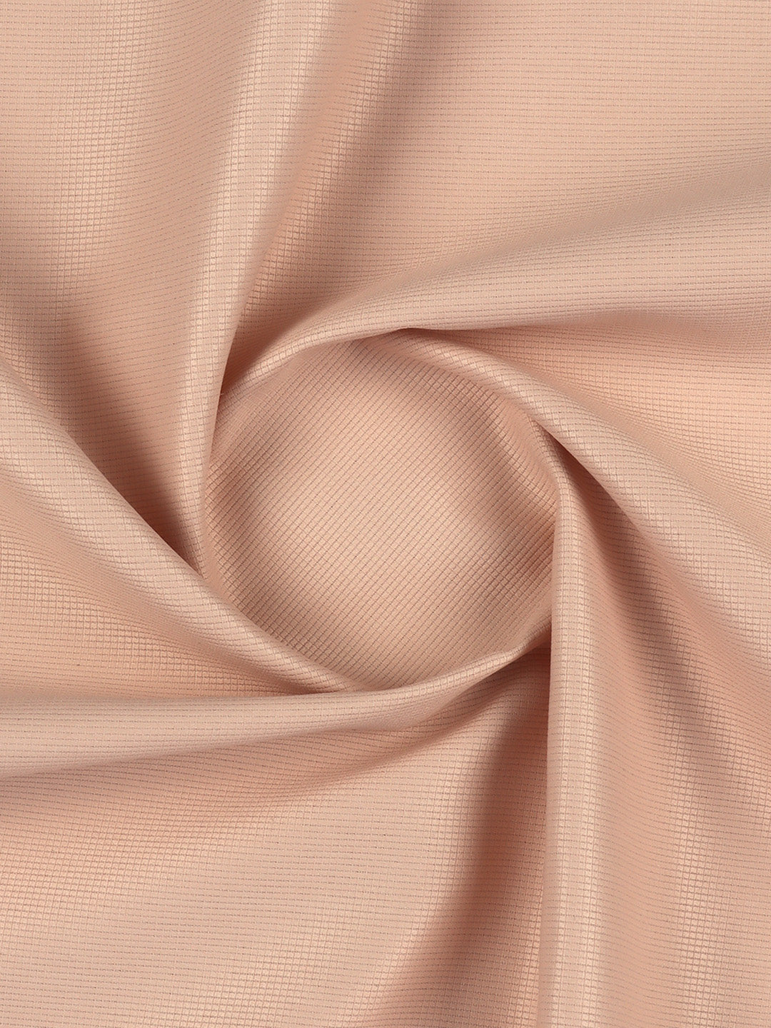 Cotton Blend Self Design Peach Fabric Elight Gold