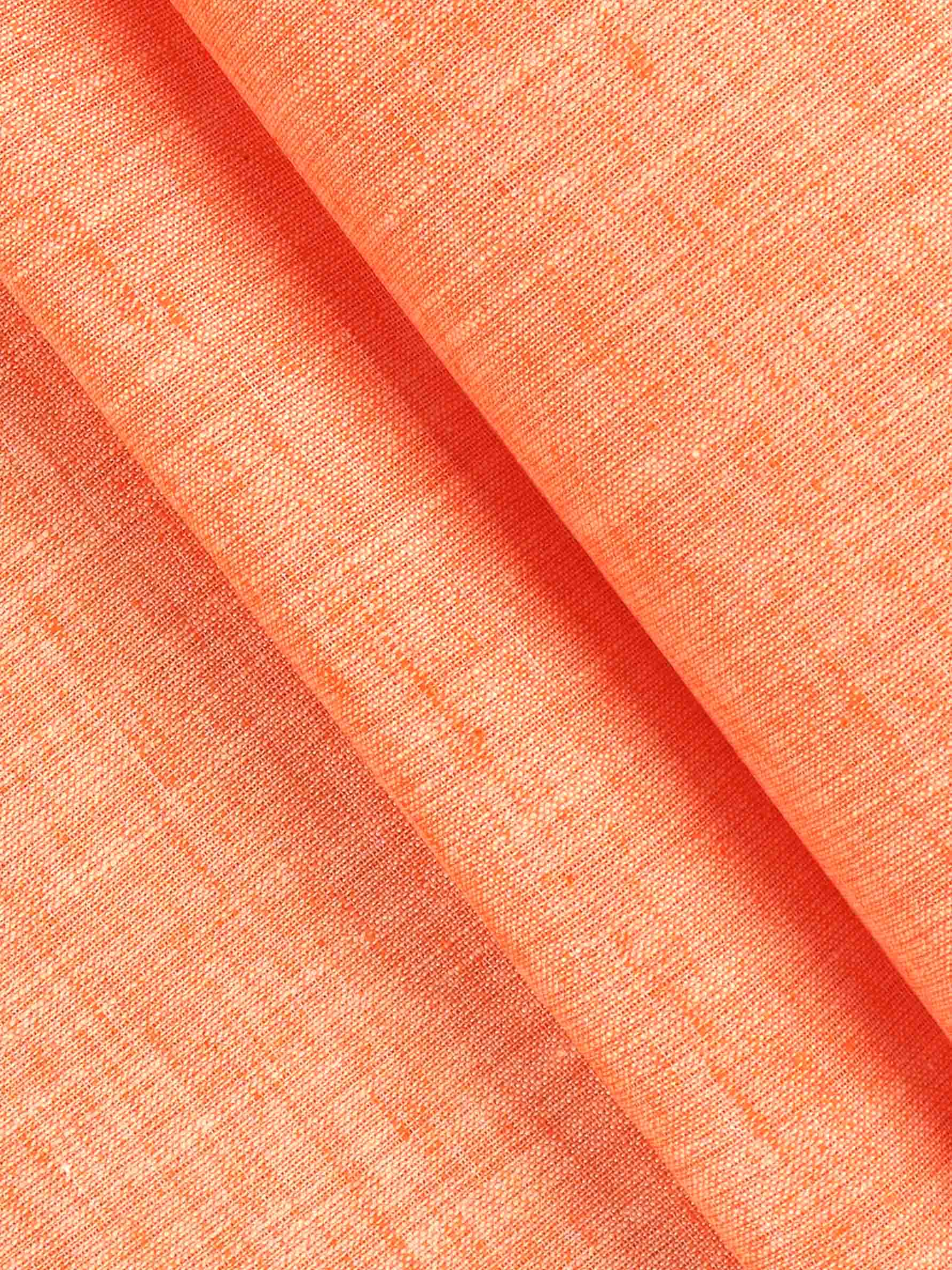 Cotton Blend Lite Orange Colour Kurtha Fabric Lampus - CAPC1160-10