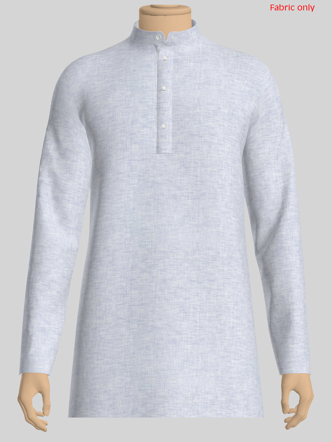 Men Cotton Blend Purple Self Design Shirt and Kurta Fabric Lampus