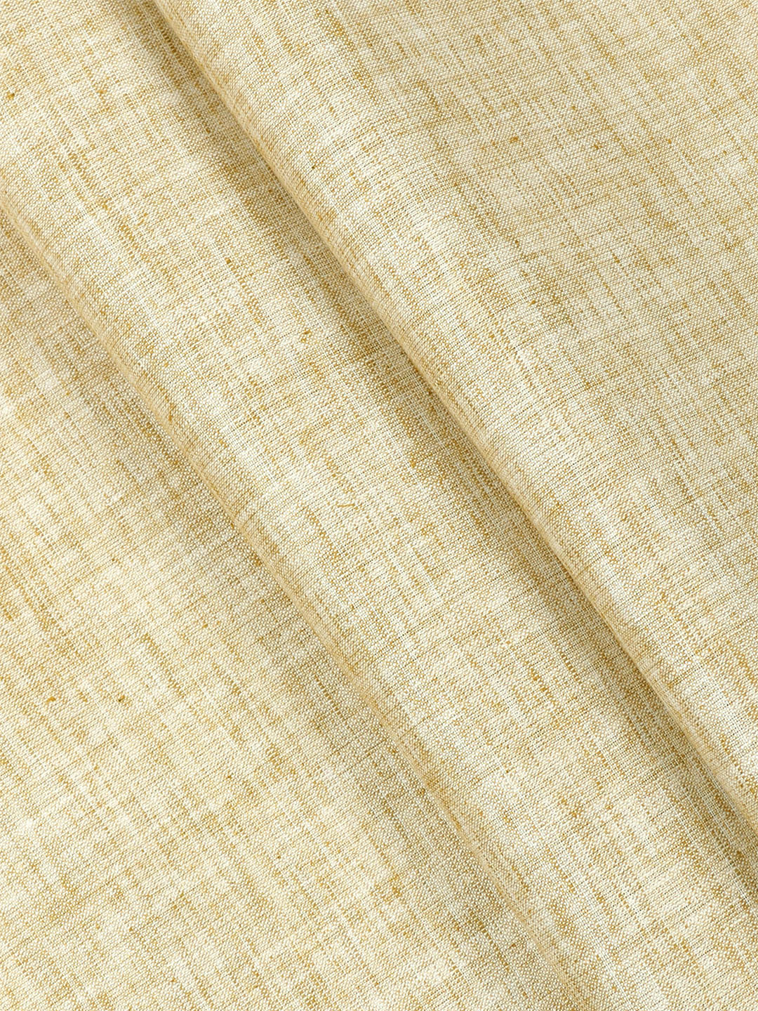 Men Cotton Blend Self Design Kurta Fabric Light Brown Lampus