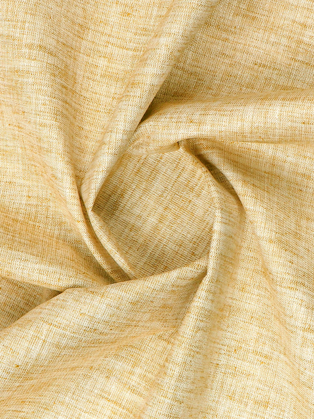 Men Cotton Blend Self Design Kurta Fabric Light Brown Lampus