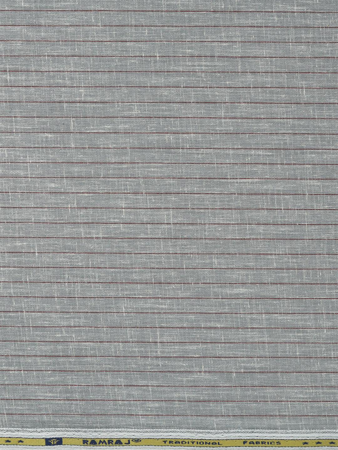 Men Cotton Rich Striped Shirt Fabric Grey High Style