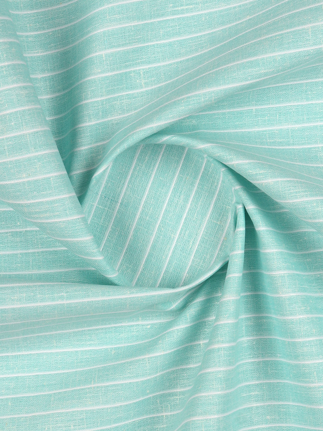 Men Cotton Rich Striped Shirt Fabric Ramar Blue High Style