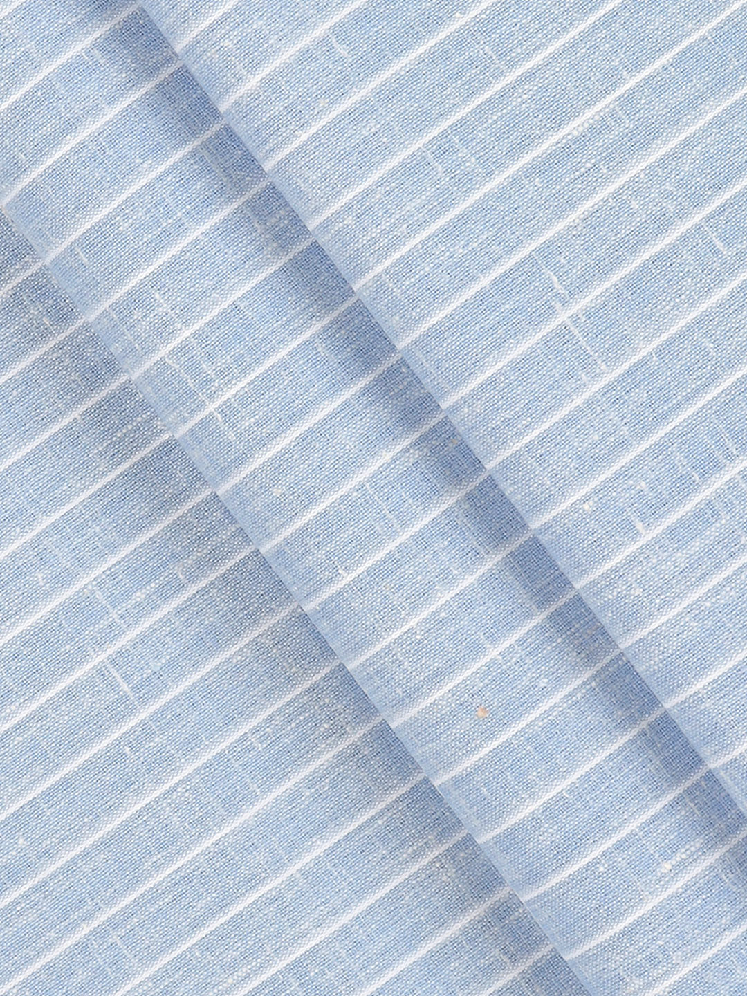 Men Cotton Rich Striped Shirt Fabric Blue High Style