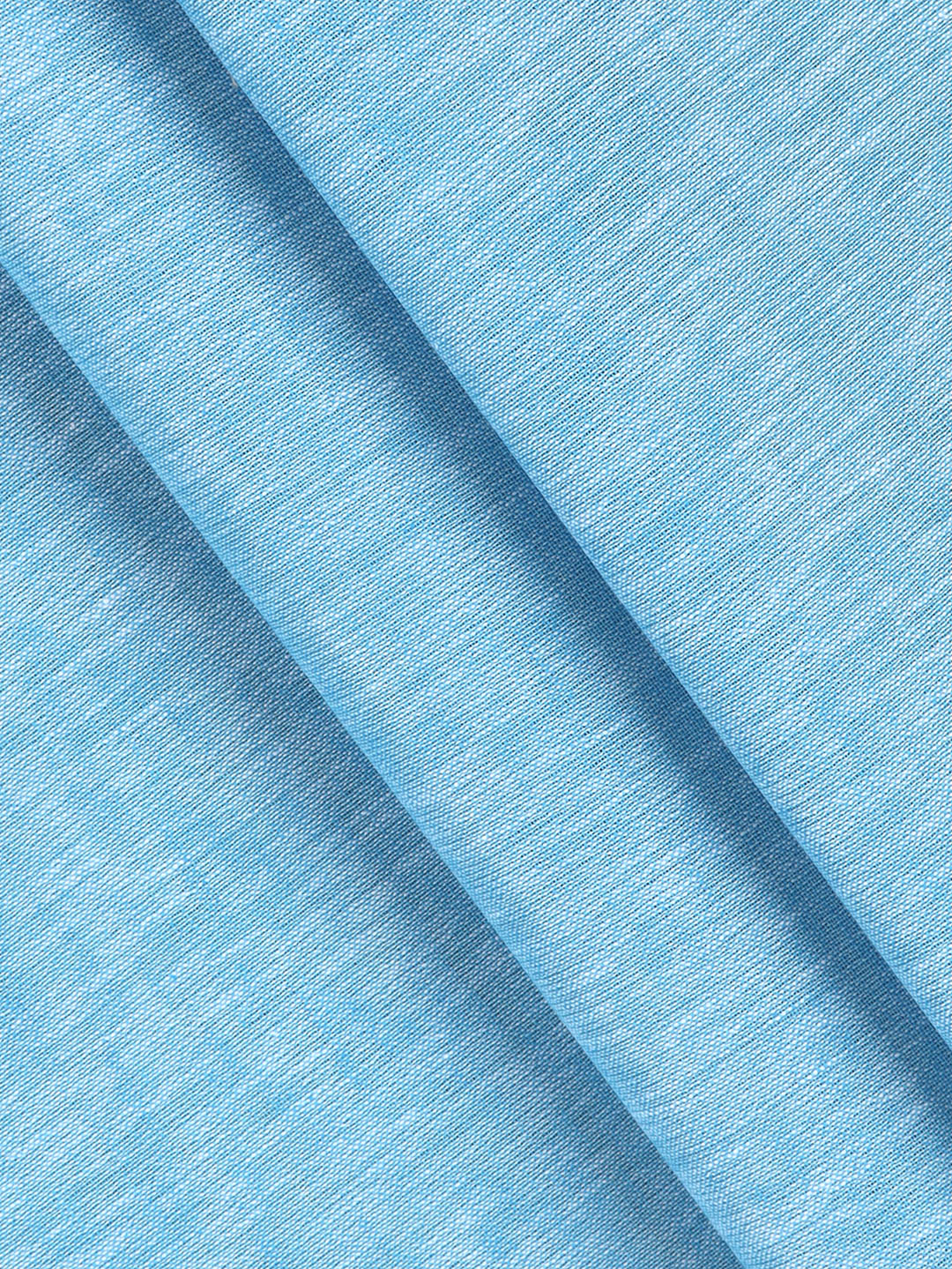 Cotton Rich Blue Plain Shirt Fabric High Style