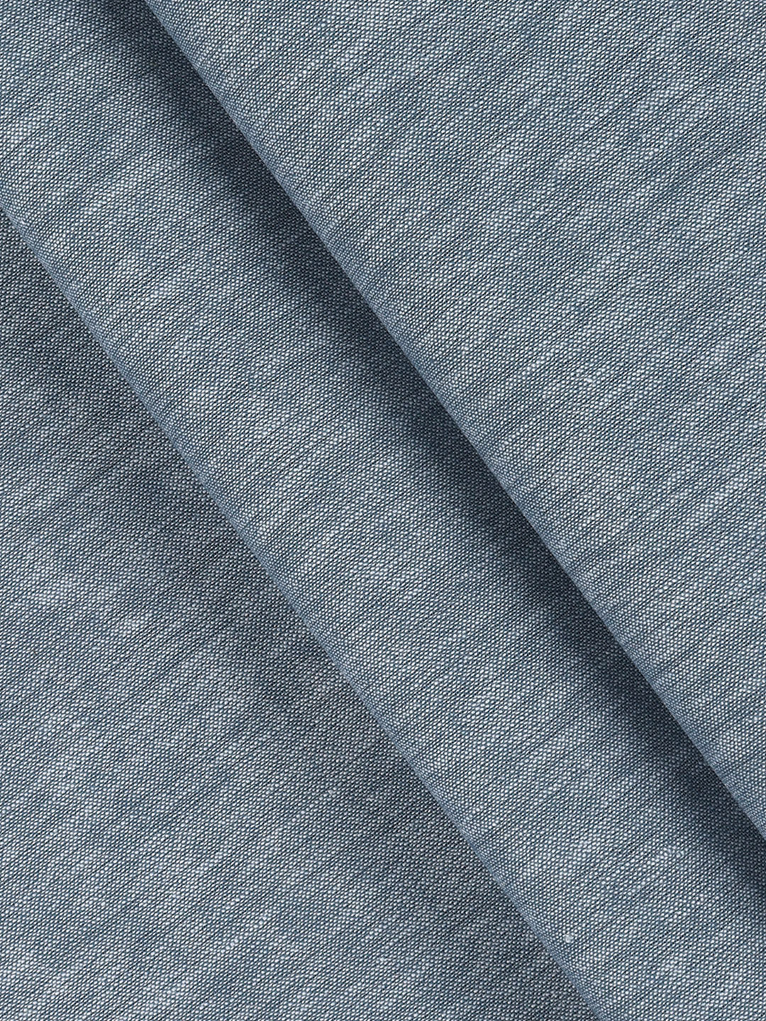 Cotton Rich Greyish Blue Plain Shirt Fabric High Style