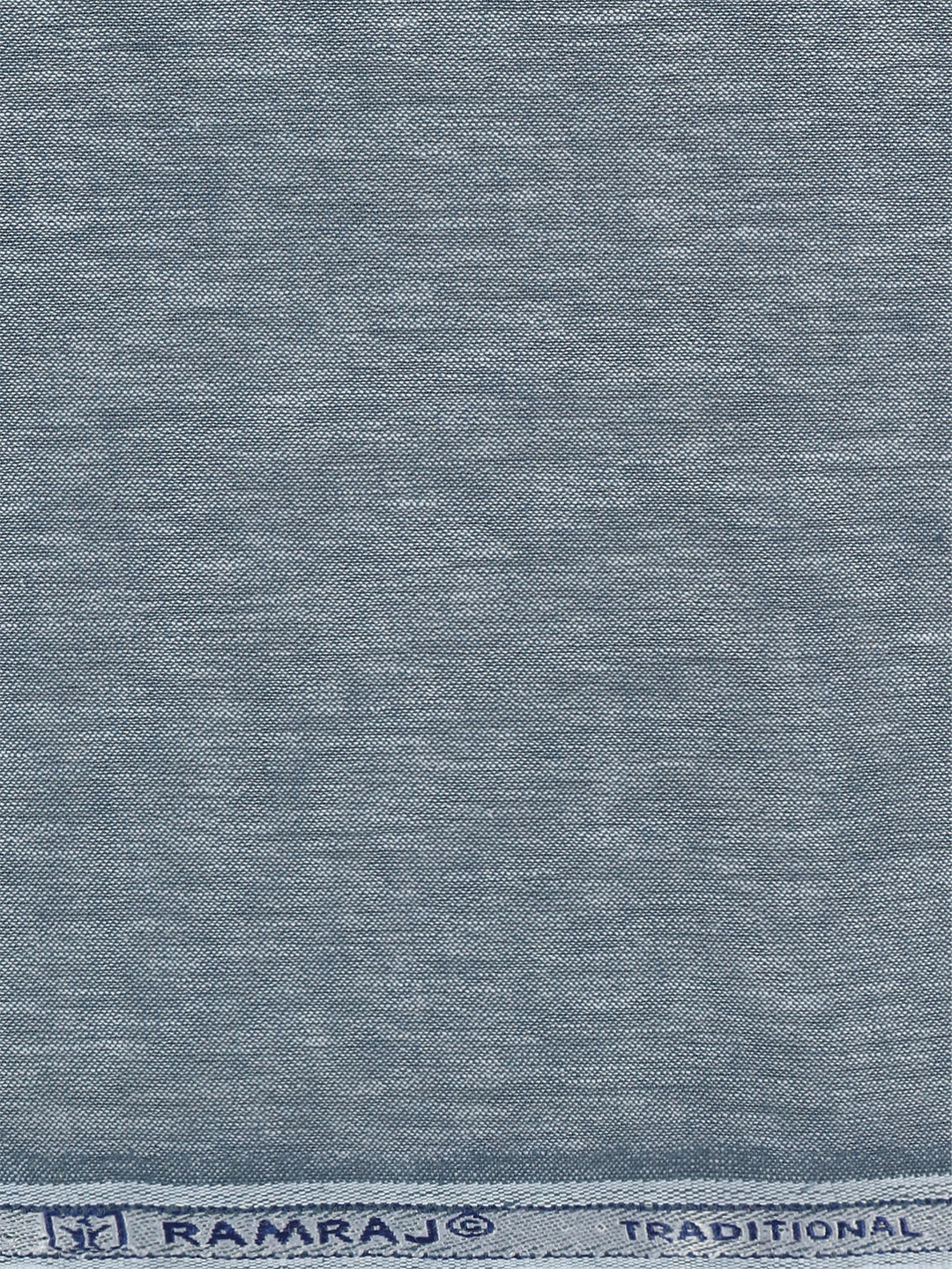 Cotton Rich Greyish Blue Plain Shirt Fabric High Style