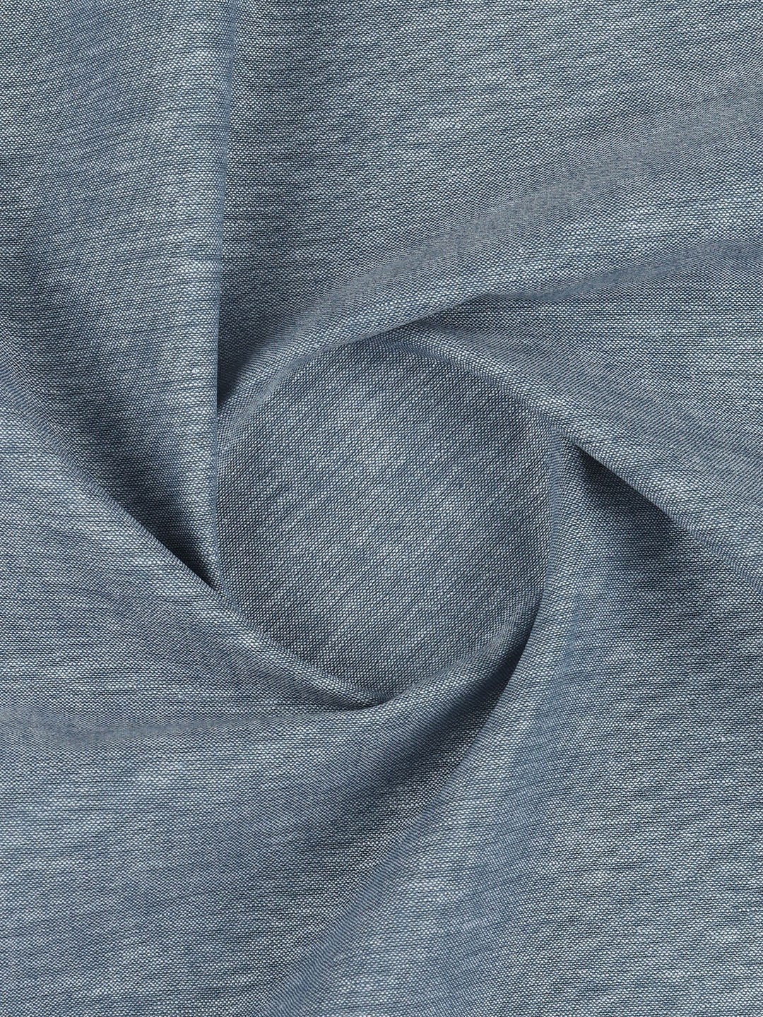 Cotton Rich Greyish Blue Plain Shirt Fabric High Style