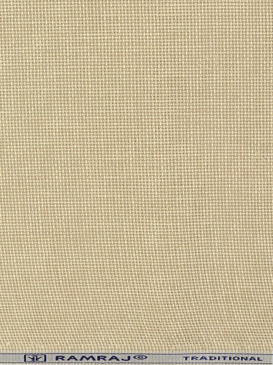 Men Cotton Rich Self Design Shirt Fabric Light Brown High Style