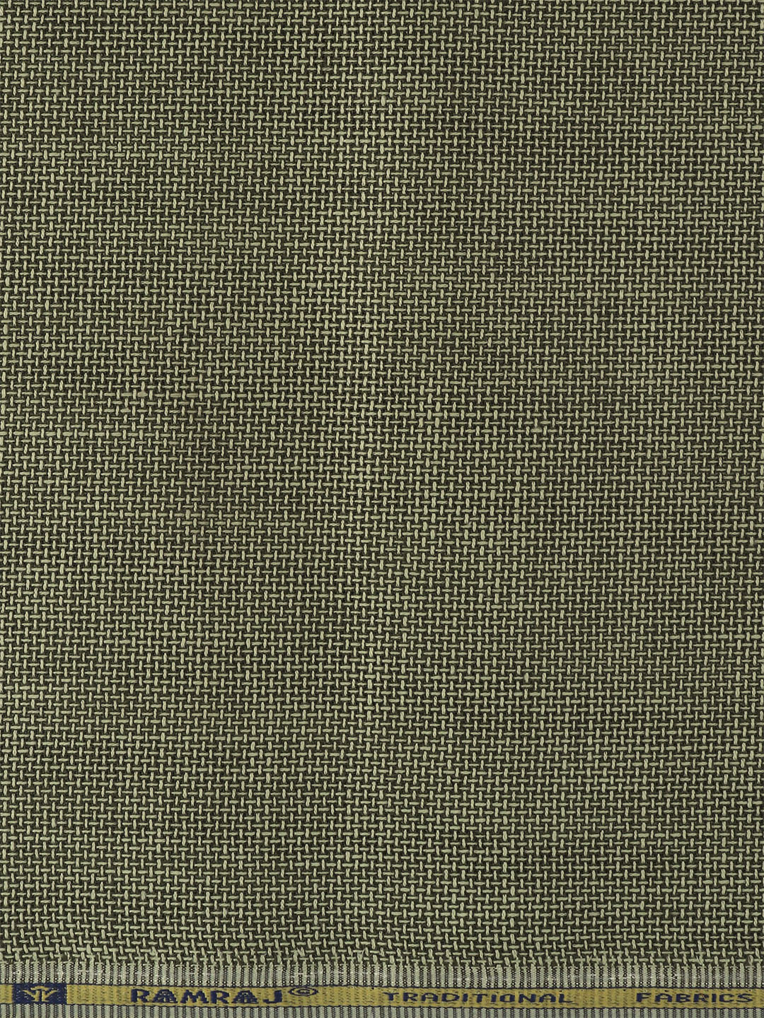 Men Cotton Rich Self Design Shirt Fabric Green High Style