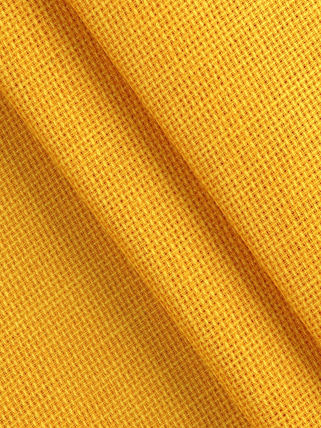 Men Cotton Rich Self Design Shirt Fabric Dark Yellow High Style