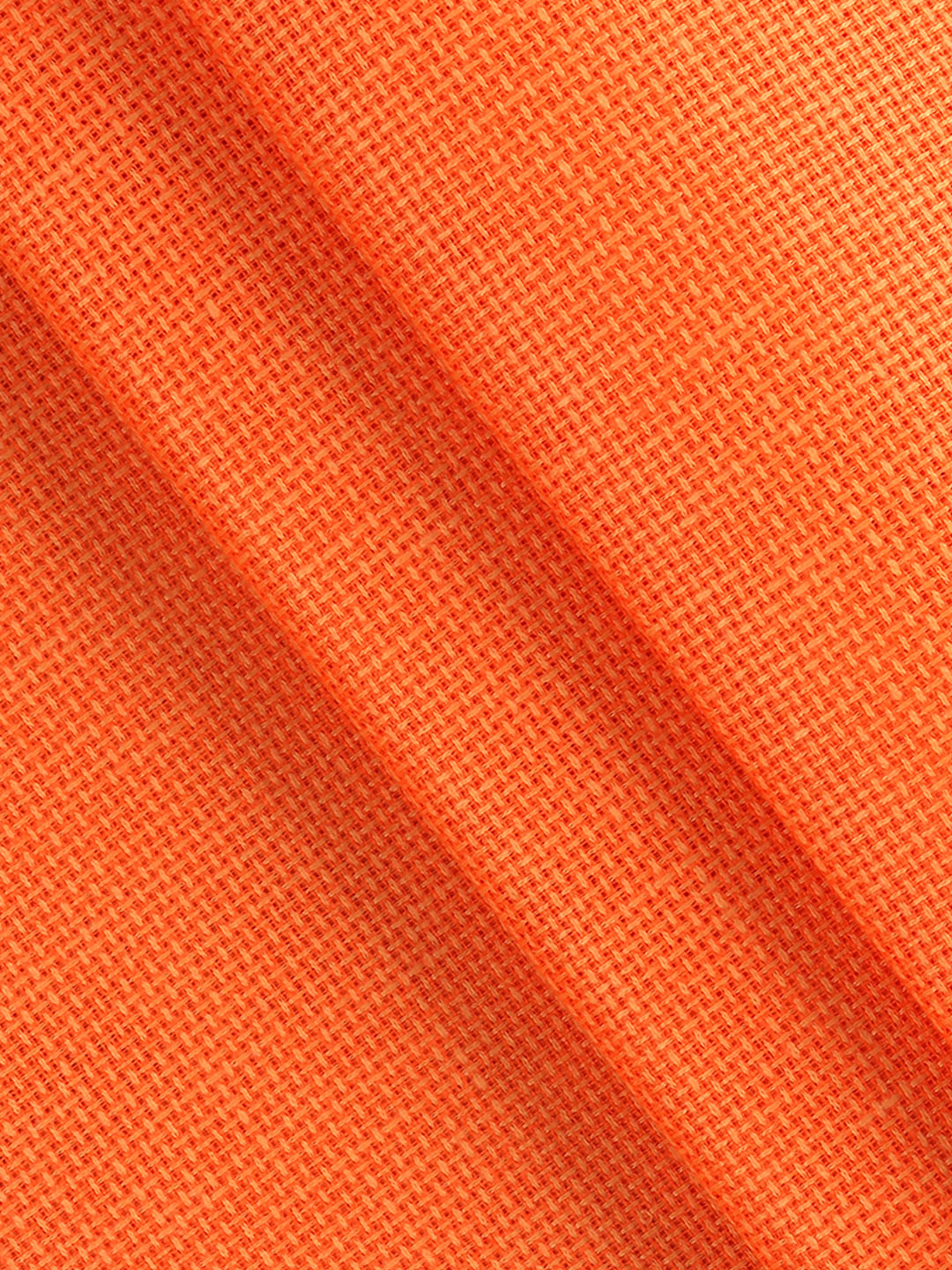 Men Cotton Rich Self Design Shirt Fabric Orange High Style