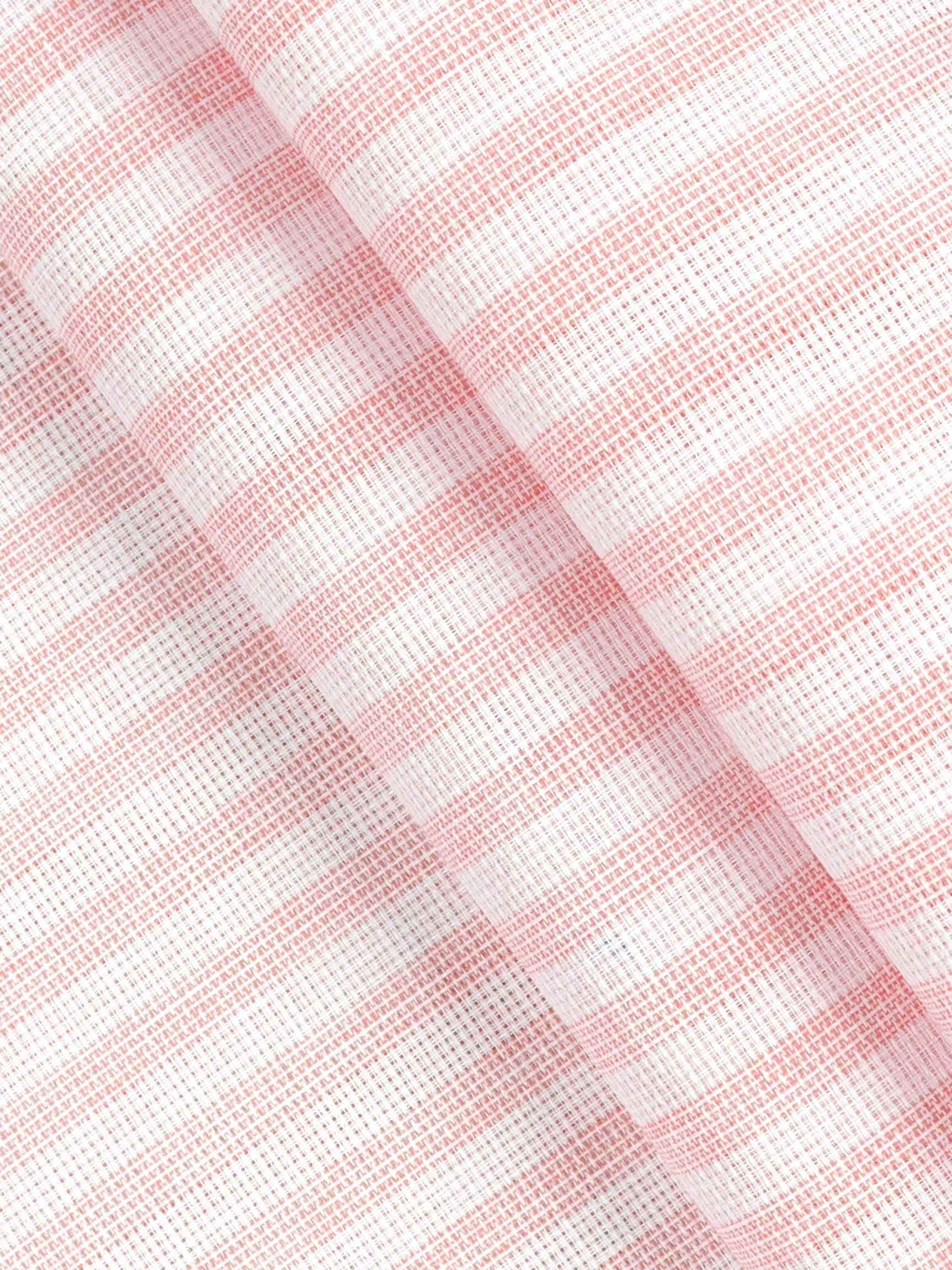 Men Cotton Rich Striped Shirt Fabric Pink High Style