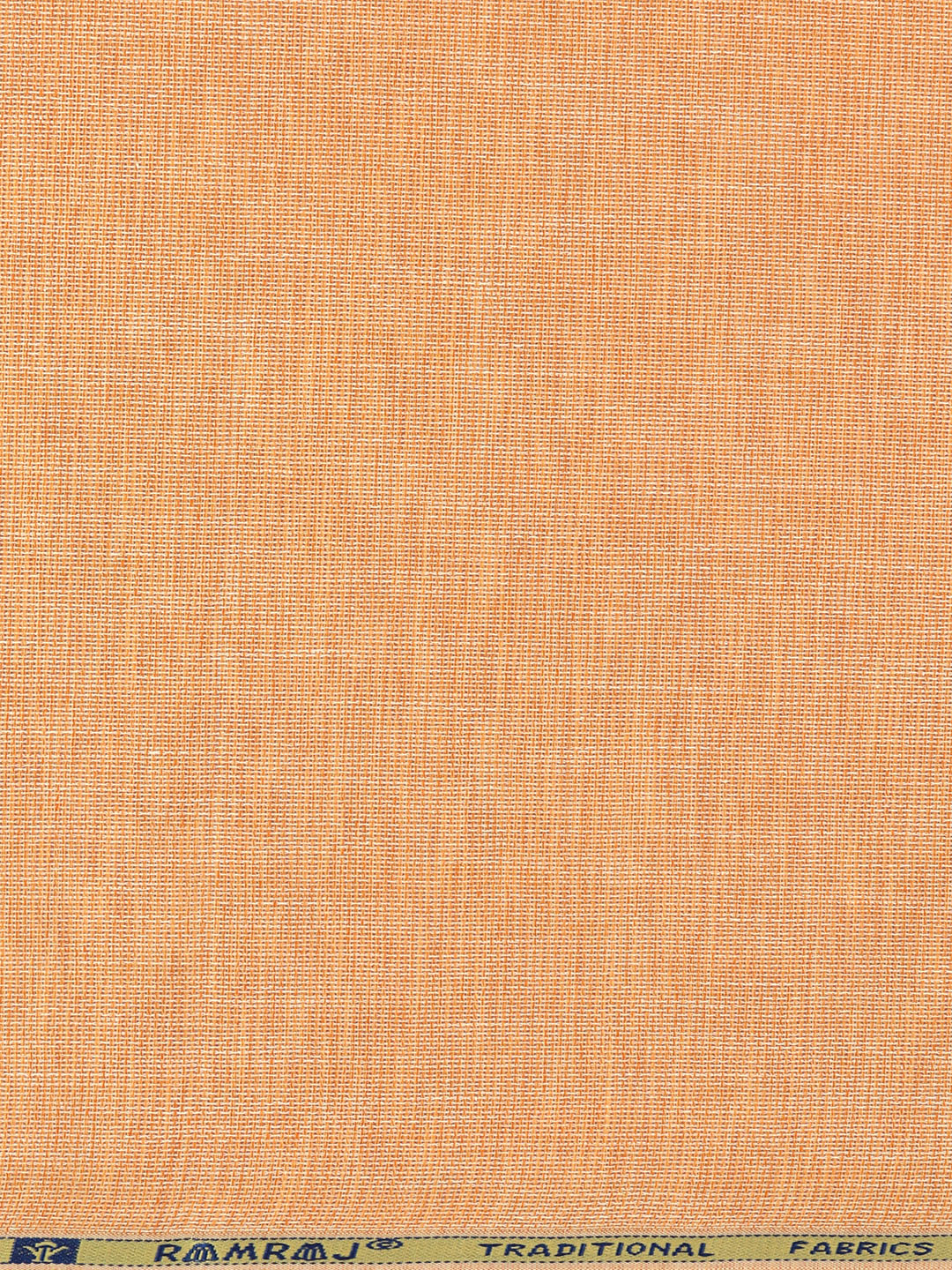 Men Cotton Rich Self Design Shirt Fabric Orange High Style