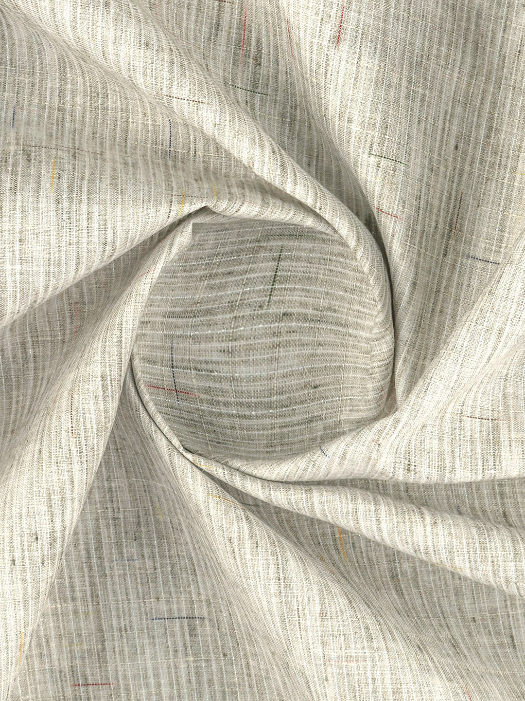 Cotton Rich Self Design Shirt Fabric Light Green Galaxy Art