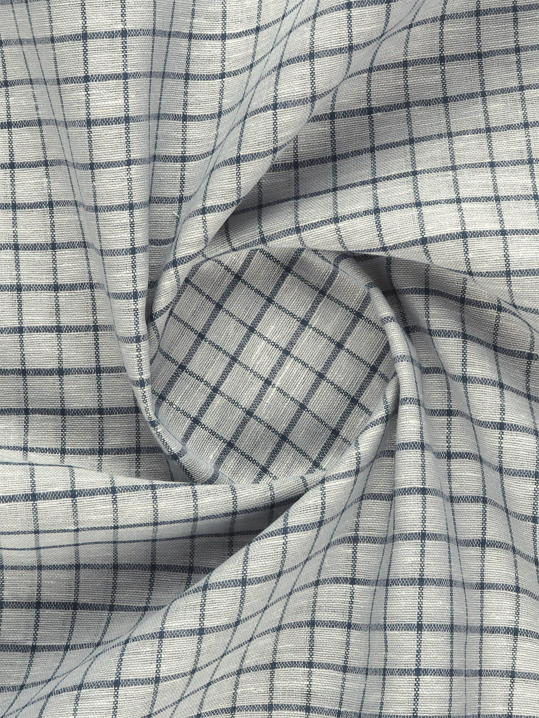 Men Cotton Rich Checked Shirt Fabric DarkGrey Infinity