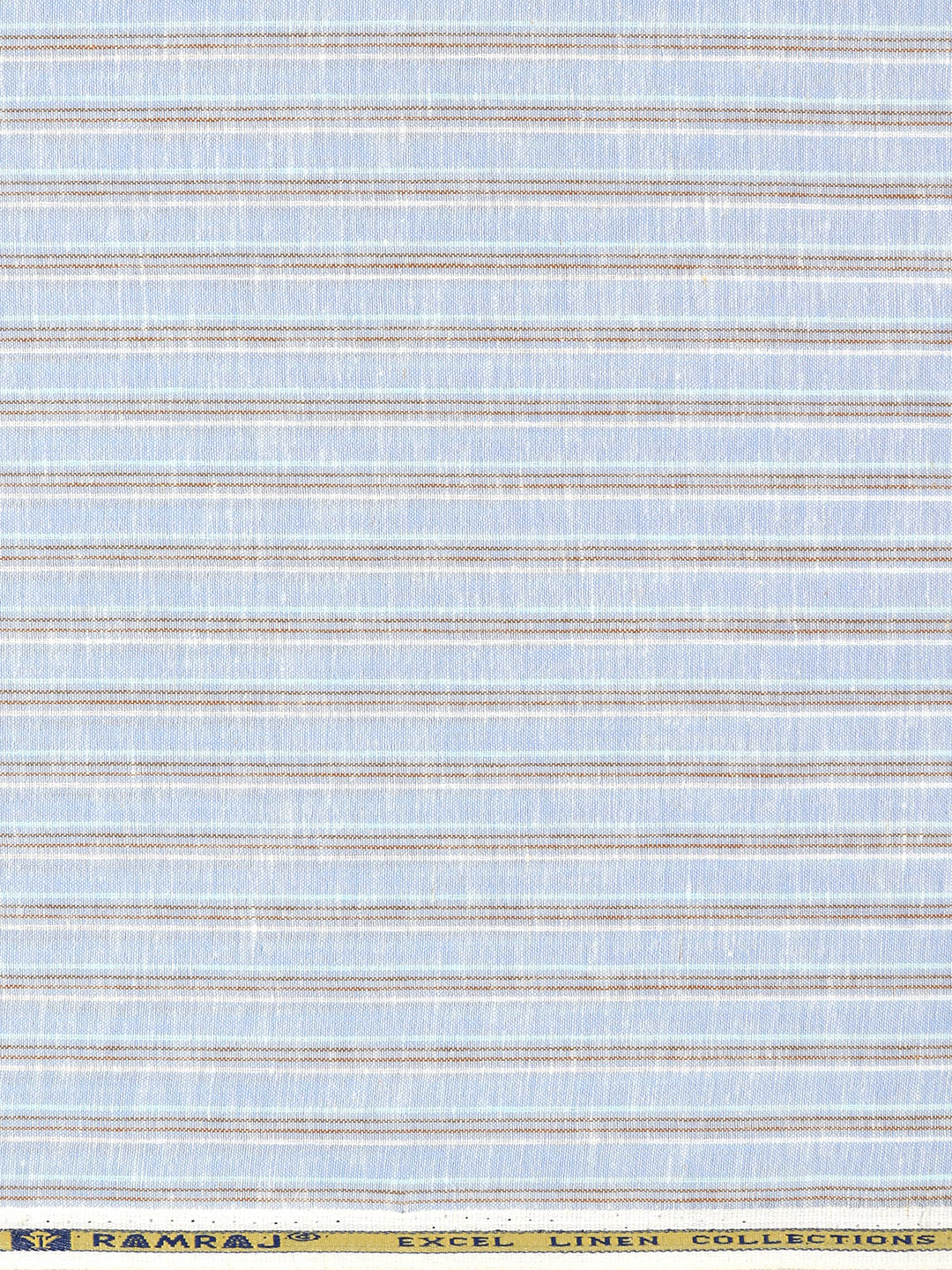 Men Cotton Rich Striped Shirt Fabric Blue Infinity