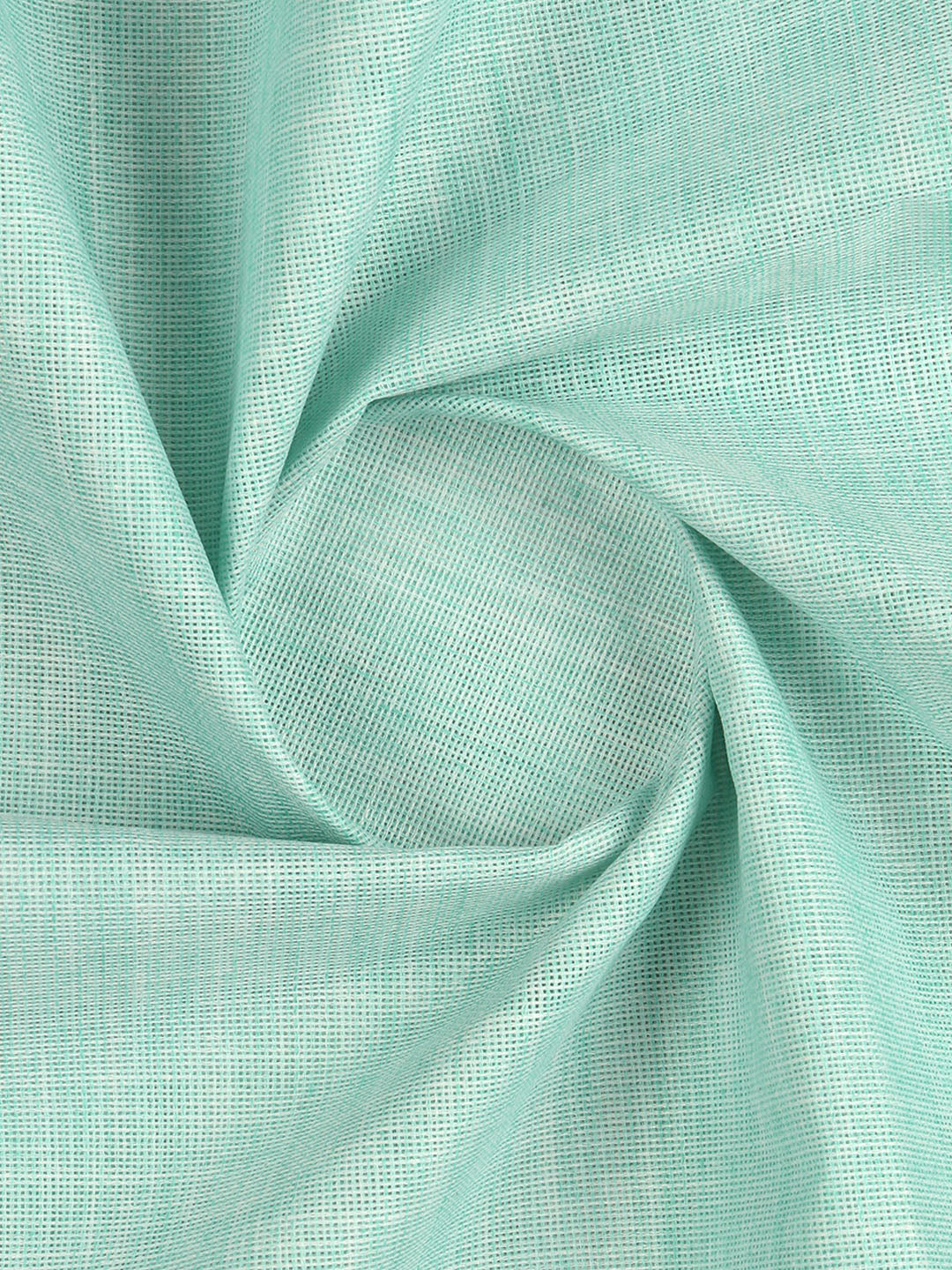 Men Cotton Rich Self Design Shirt Fabric Green High Style