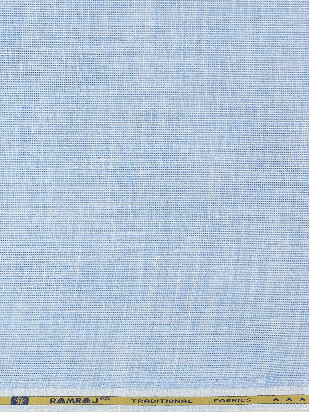 Men Cotton Rich Self Design Shirt Fabric Blue High Style