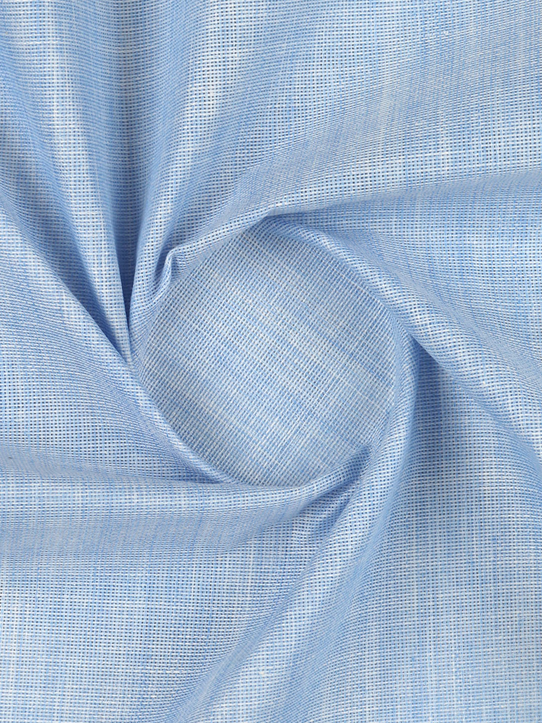 Men Cotton Rich Self Design Shirt Fabric Blue High Style